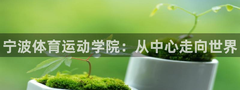 德国3377体育官方正版app集团:宁波体育运动学院:从中心